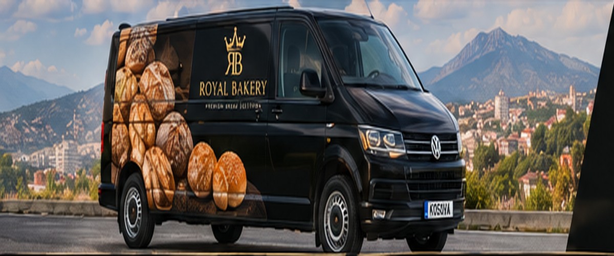 Furgon i markuar Royal Bakery për dërgesa